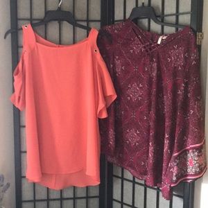 Lot of 2 tops size 14/16 from Cato for $10